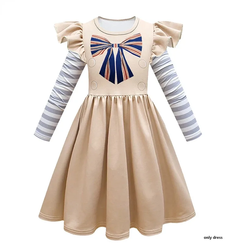 Adult Megan Dress Doll Robots Skirt Top Socks Horrible Movie Child Cosplay Dress halloween costume Outfit