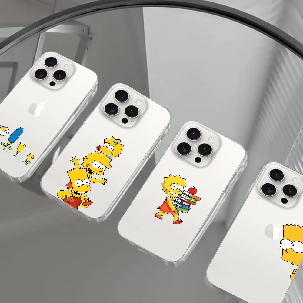 

The S-Simpsons Phone Case For Iphone 16 15 11 13 14 Pro Max 7 8 Plus X Xr Xs Max Se2020 12mini Transparent Cover