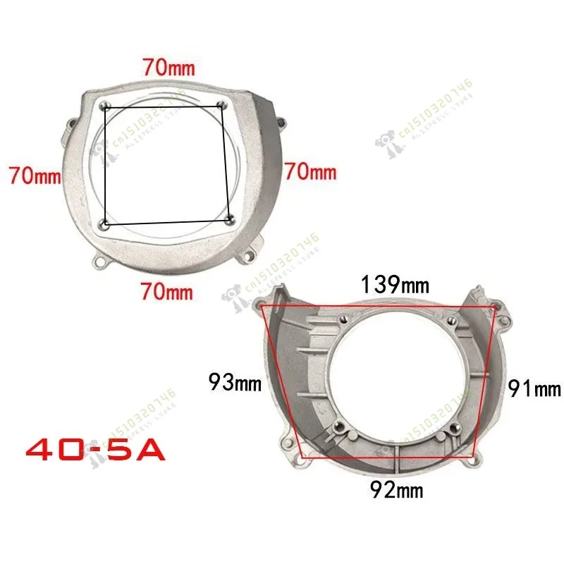 Flywheel Fan Clutch Cover Case Mount Seat HUTER 430/330/520 Suit 40-5 44-5 Lawn Mower Brush Cutter 43cc 52cc Engine