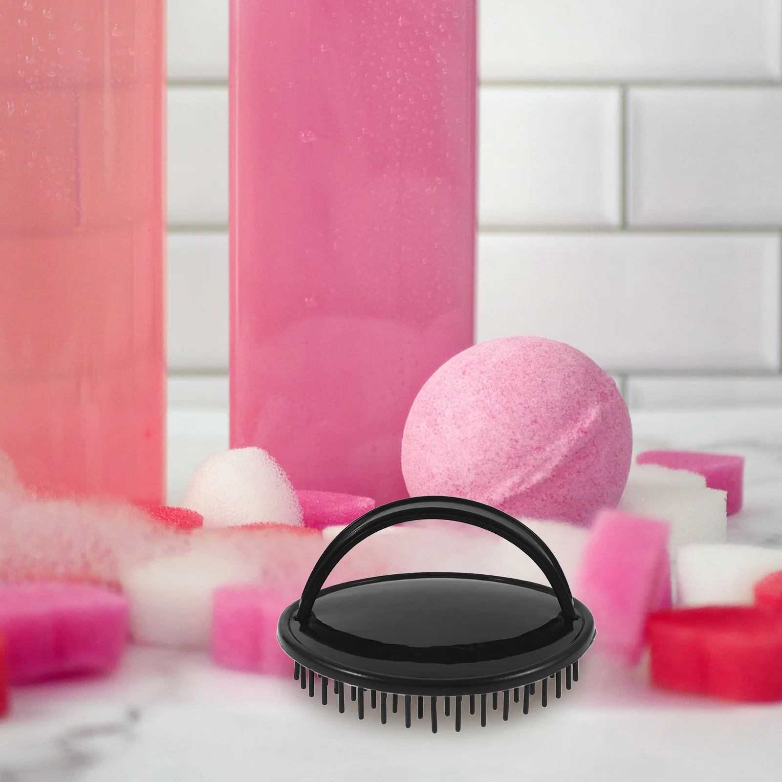 

8Pcs Hair Scalp Massager Shampoo Brush Silicone Soft Handle Scalp Scrubber Dandruff Remover Shower Hair Cleaner