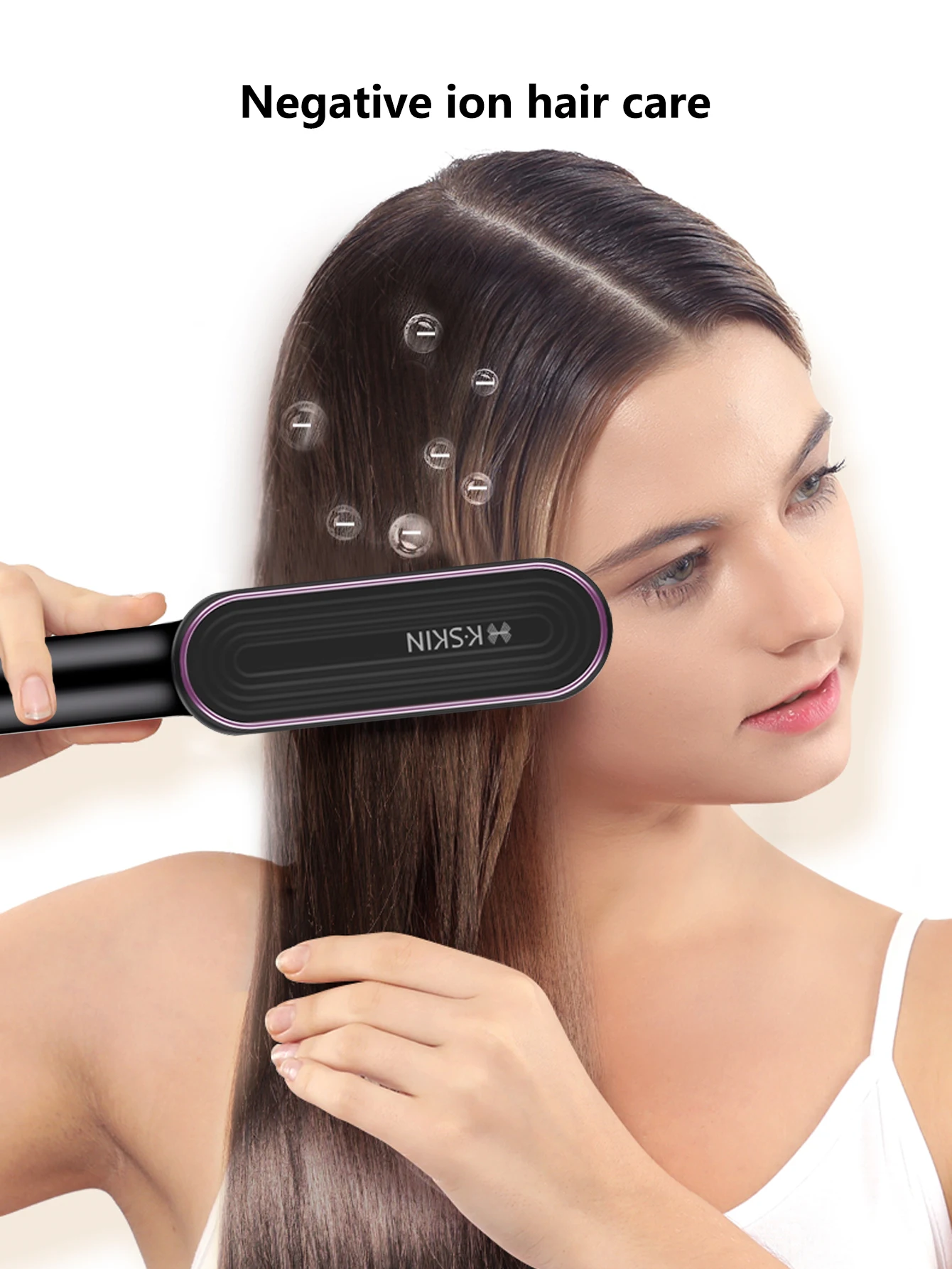 Hot Comb Curling 30s Fast Heating Anti-Scald Multi-speed Electric Straightening Fashion Style Iron Hair Brush Tool Dropshipping