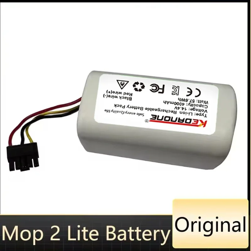 Original Mop 2 Lite Battery Pack Parts for for Xiaomi Mijia Mop 2 Lite Robot Vacuum Cleaner Parts MJSTL New Battery Accessories