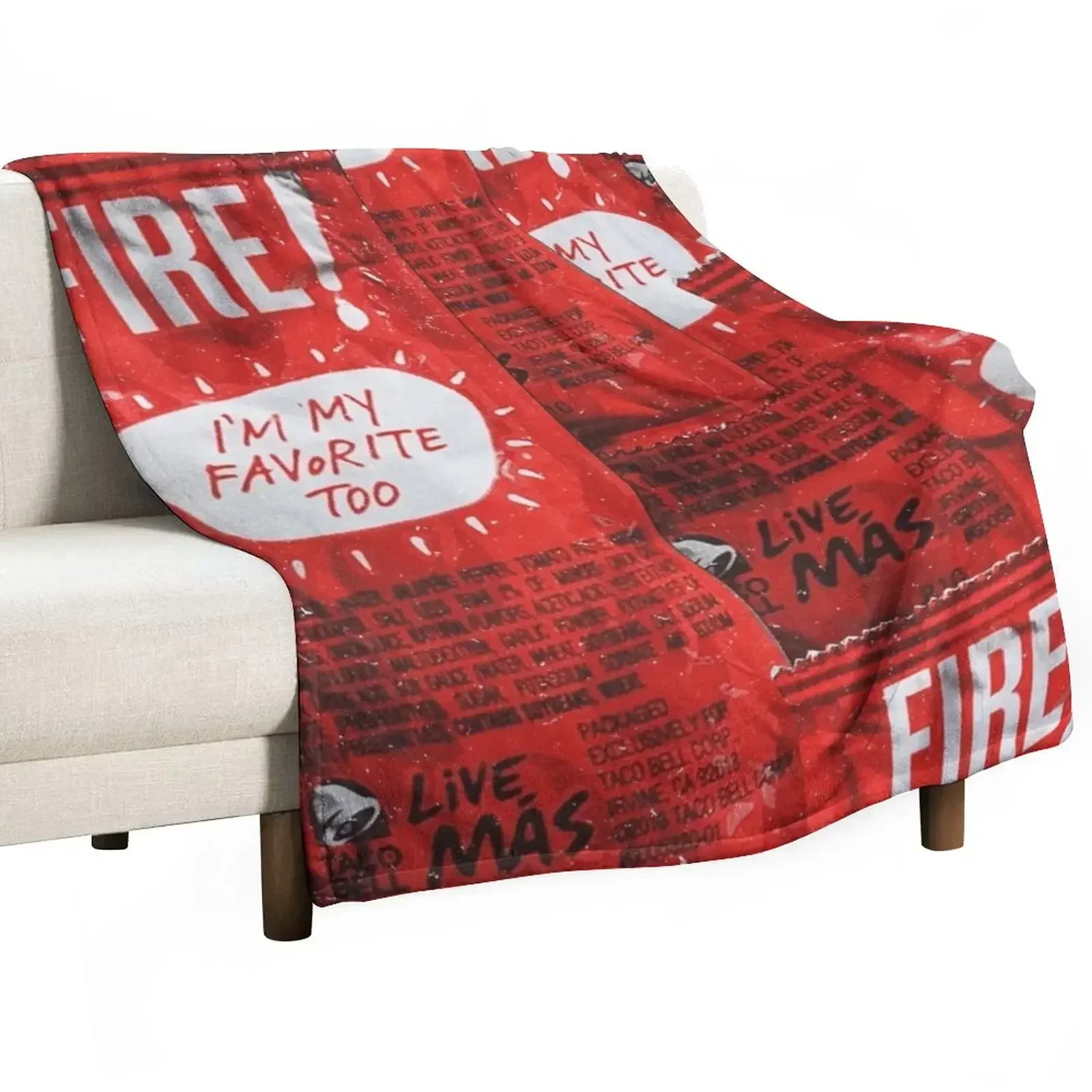 

taco bell fire blanket Throw Blanket Blankets Sofas Of Decoration Personalized Gift Winter beds Blankets