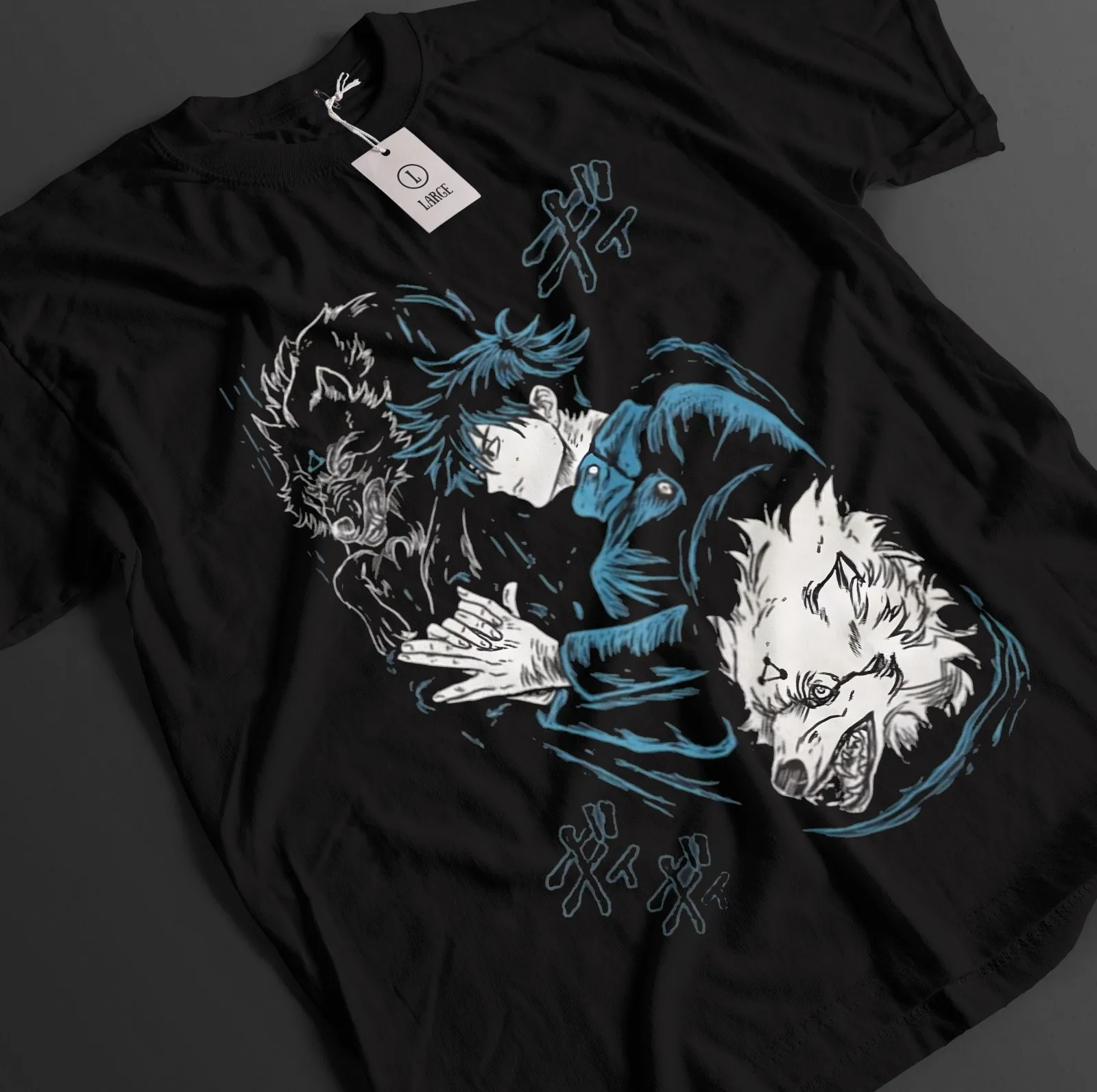 Jujutsu Kaisen Shirt Megumi Fushiguro T-Shirt Gojo Toji Top JJK Anime Mahoraga