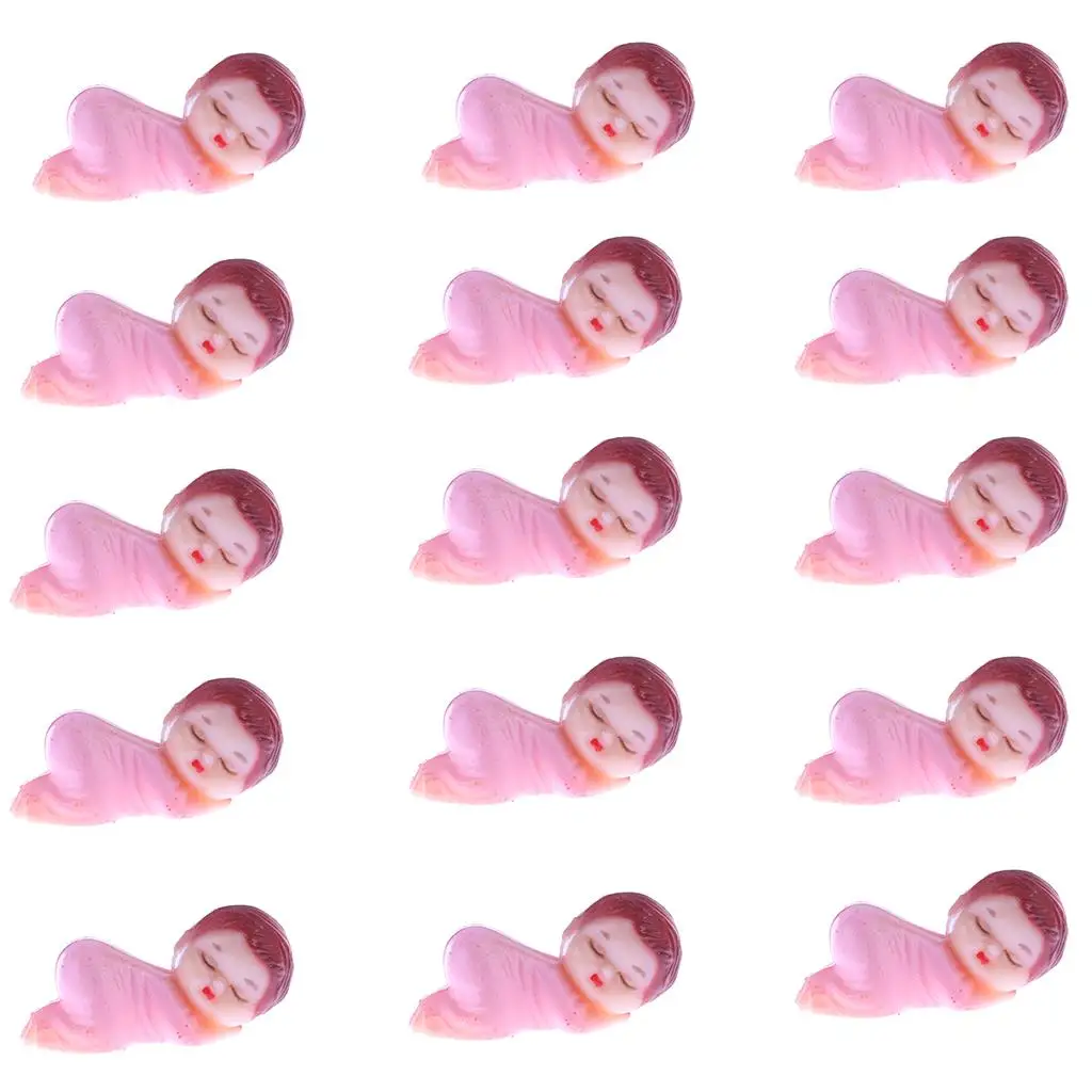 24 Mini Sleeping Baby Figures from Favor Party Table Decorations