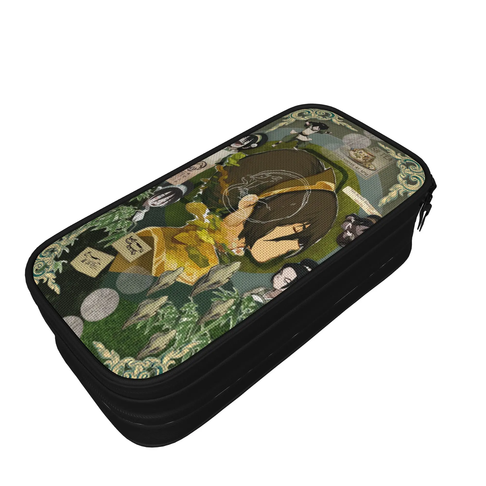 Ancient Element World Pencil Case  Double Layer Pencil Box Students Lovely University Back To School Pencil Cases Supplies
