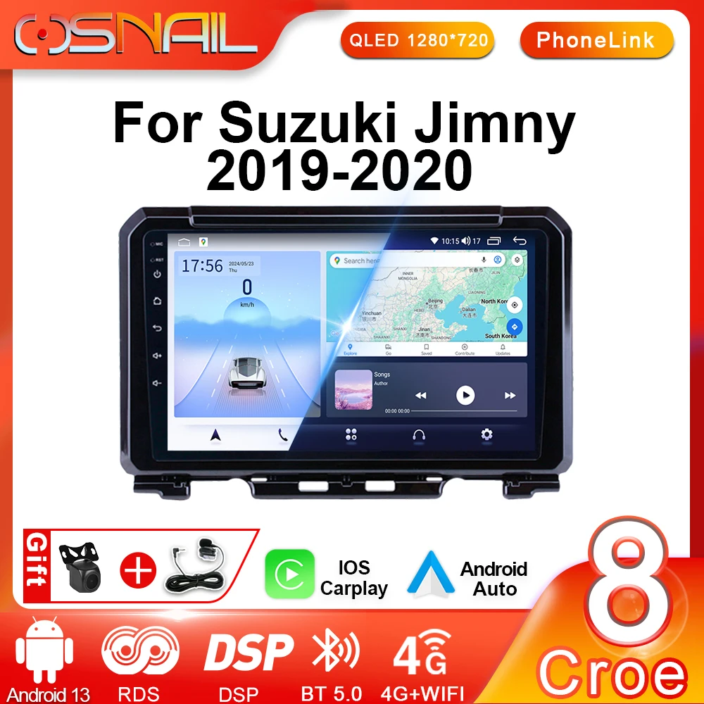 

2 Din Android 13 мультимедийный видеоплеер для Suzuki Jimny JB64 2019 - 2020 стерео Автомагнитола DSP GPS-навигация WIFI + головное устройство 4G