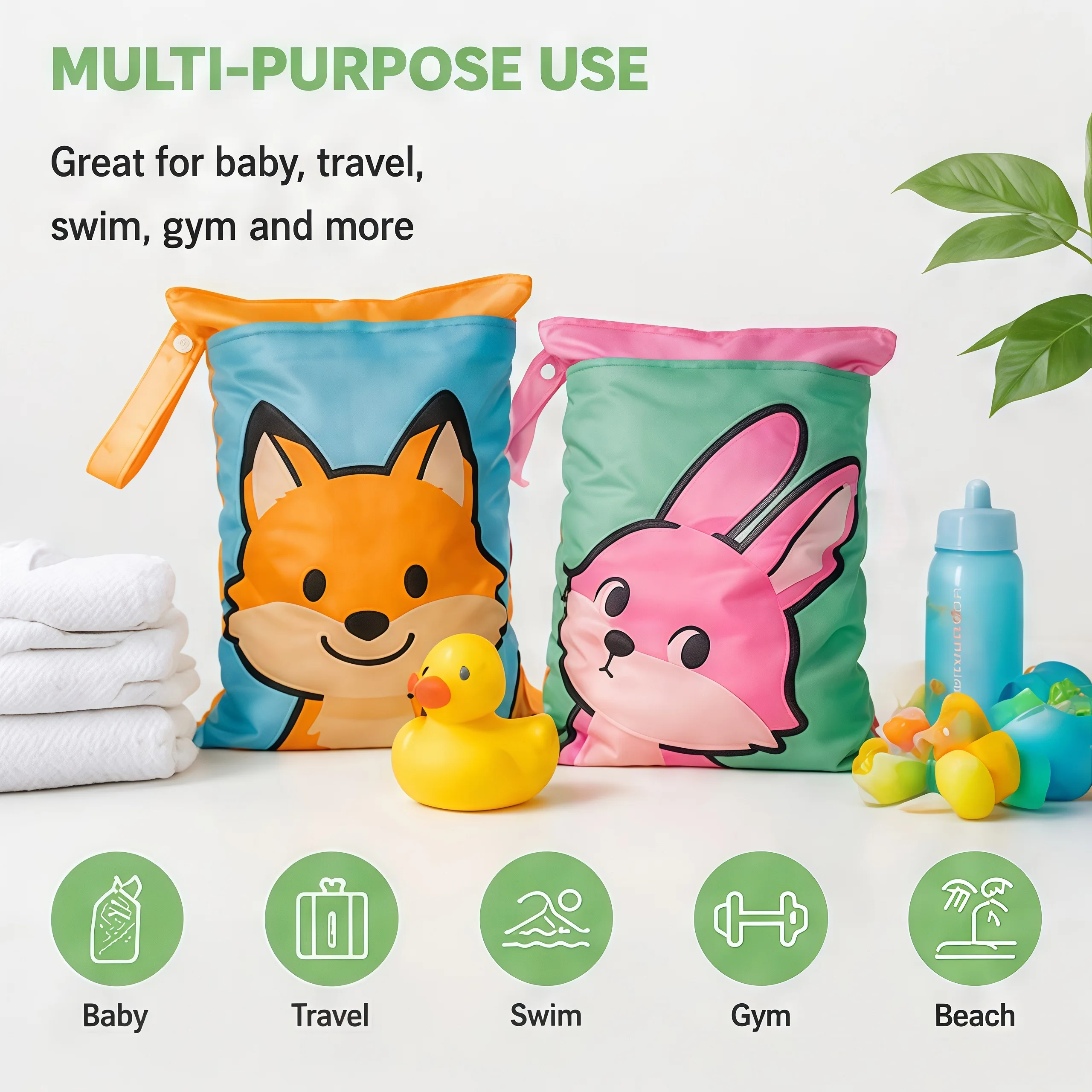 Home Gym Packages - حقيبتان مقاومتان للماء قابلتان لإعادة الاستخدام