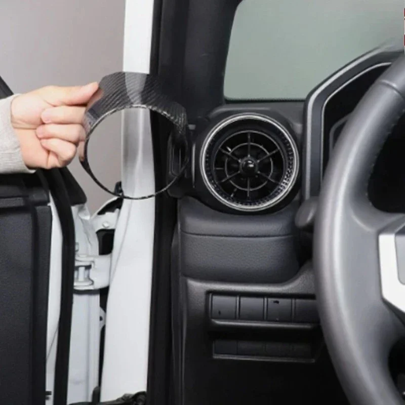 

For Toyota Prado Real Dry Carbon Fiber 24-25 Interior Decoration Central Control Side Air Outlet Frame Modification Accessories