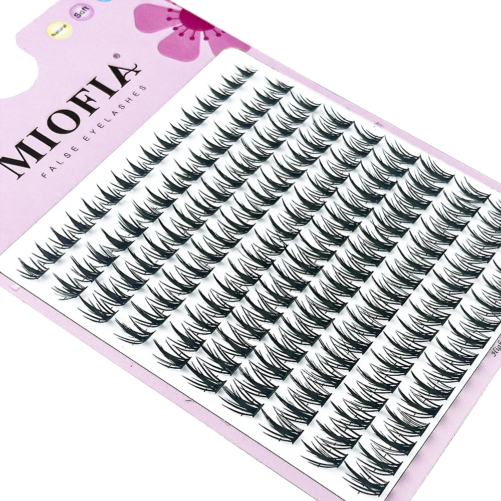 1 box/160 bunches Mink Eyelashes 3D Russian individual Eyelash cluster Natuaral Eyelash Extension Makeup Tools Lashes Wholesale