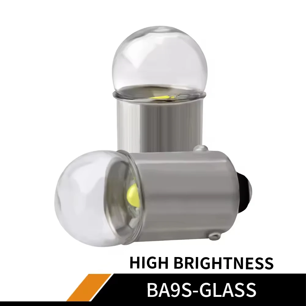 2PCS 12v High Bright BA9S 3030 Glass Led Car Light T4W Bulb 3030 12V Width Indicator Lamp