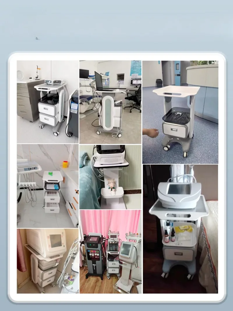 Dental oral scan Medical mobile trolley Treatment trolley Barber shop Tool trolley cabinet