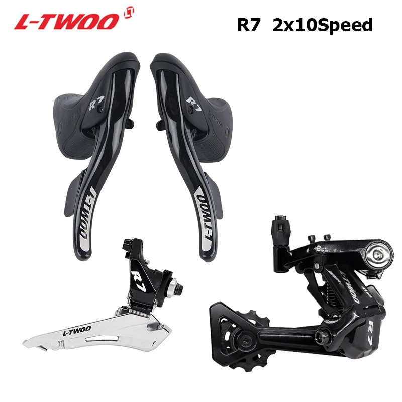 LTWOO R7 2x10S 20 Speed Road Bicycle Derailleurs Groupset Shift Lever Front Rear Derailleurs Road Bikes Kit Compatible Shimano