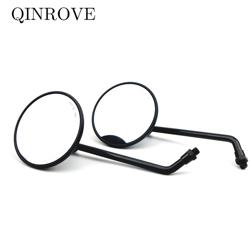 

Универсальные зеркала заднего вида для мотоцикла M8/M10, ретро круглое боковое зеркало из прозрачного стекла для Royal Enfield Interceptor 650 Zontes T310