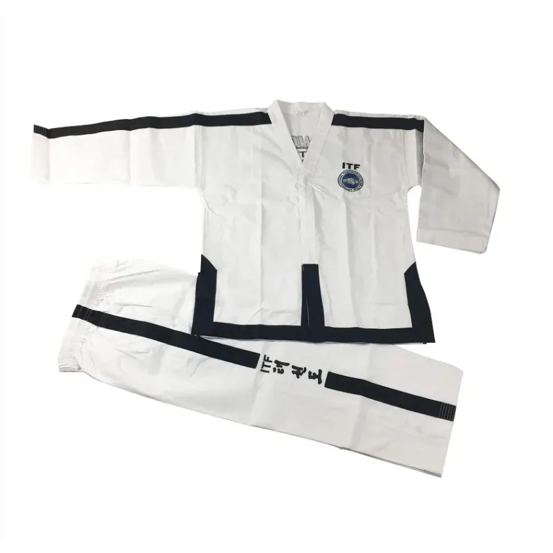 Durable ITF Taekwon-Do 1-3 Dan Ultralight Uniform Taekwondo Kimono Assistant Master Doboks With Embroidery suit gi