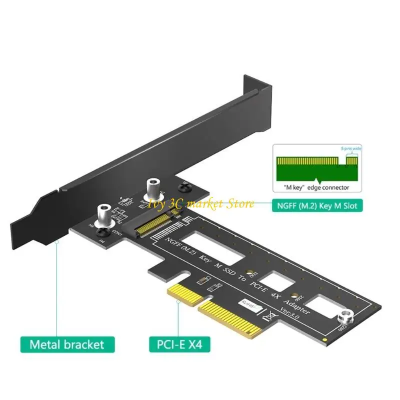 

D7YC M.2 NVME SSD TO PCIE ADAPTER M КЛЮЧЕСКИЕ Интерфейсы CARD PCIEXPRESS 2230-2280 Размер M.2 Полная скорость расширение