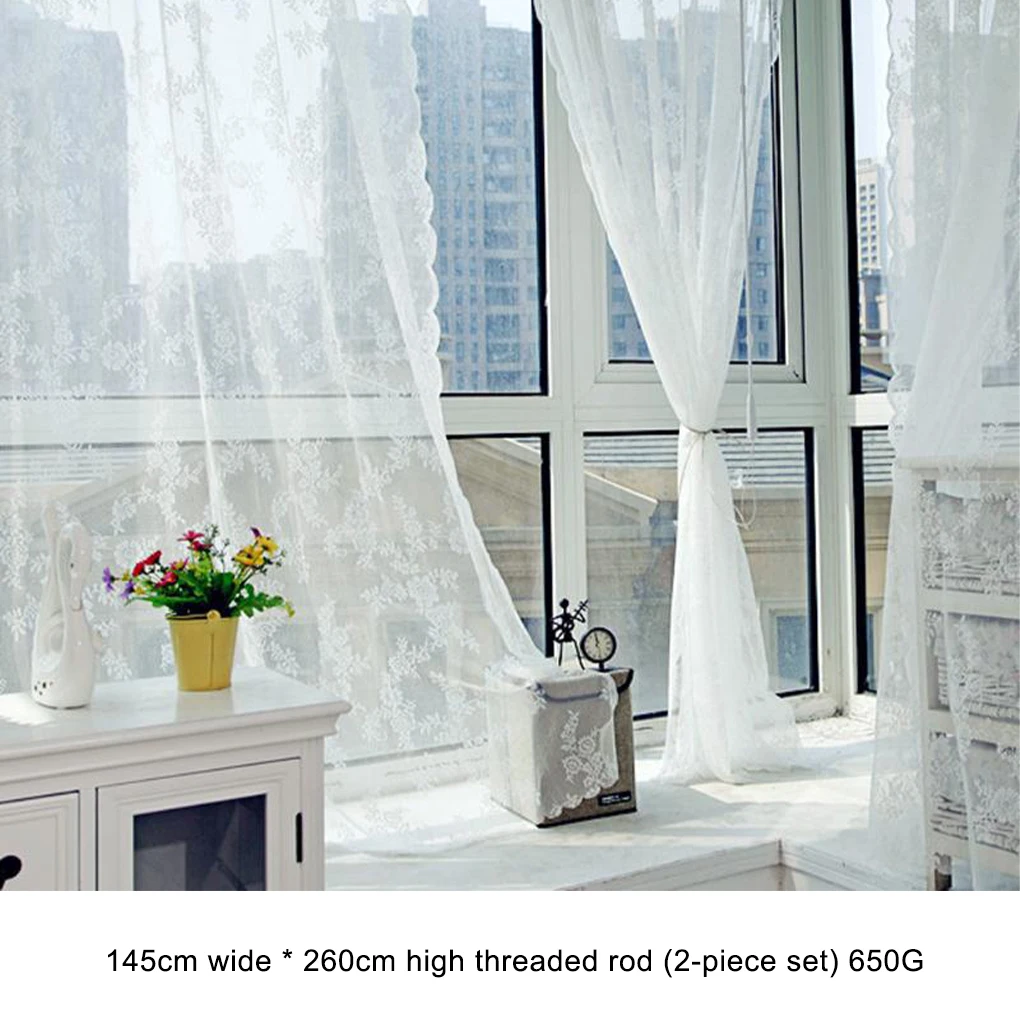 Bedroom Window Curtains - Wide Application With Light Filtering Functional EASY TO Tulle Curtains Sheer Curtain