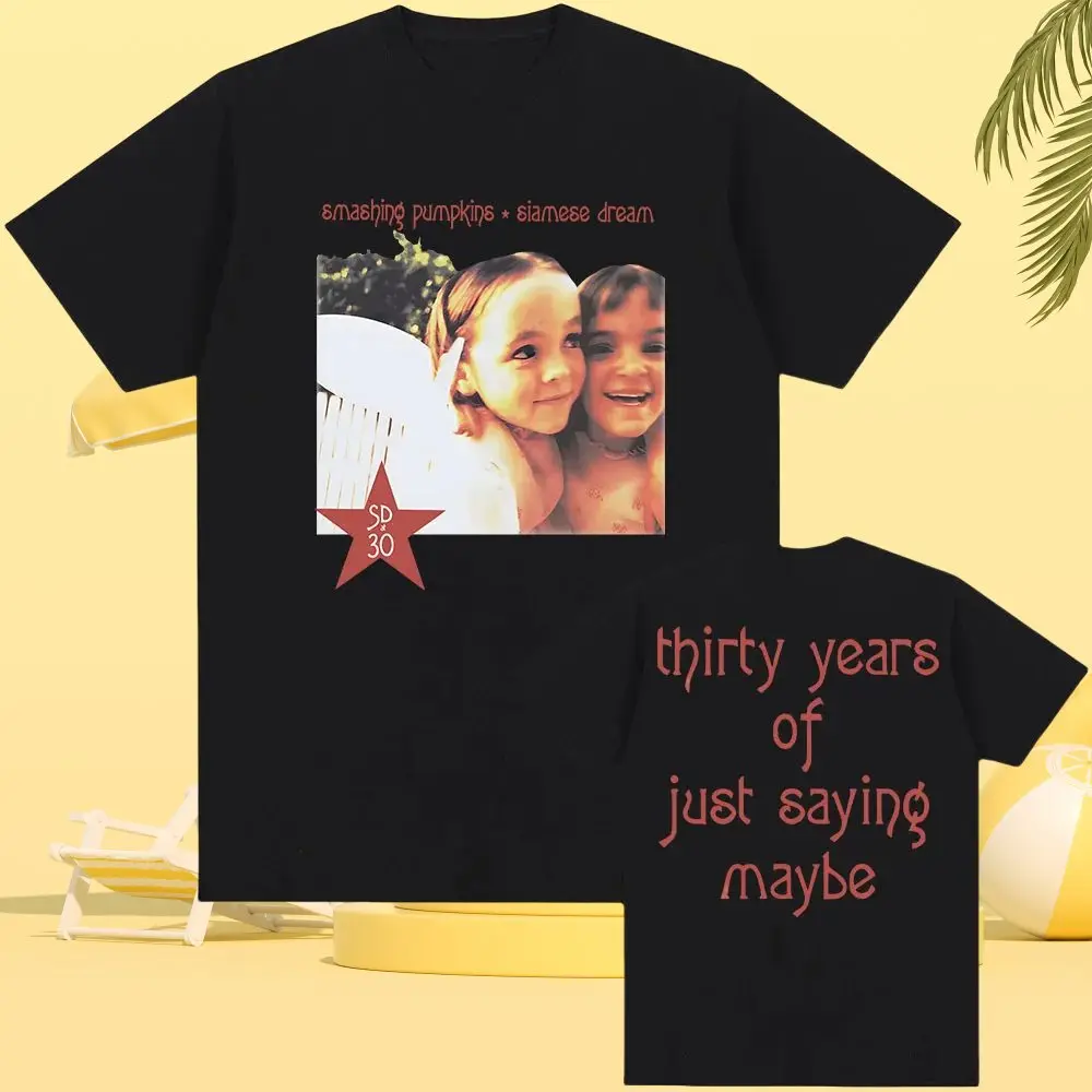 Siamese Dream 30th Anniversary Tees The Smashing Pumpkins Rock Band T-shirt Summer Soft  Tshirts Graphic Clothing