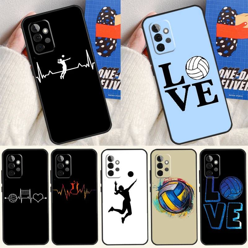 Volleyball Sprot For Samsung Galaxy A22 A32 A52 A54 A34 A14 A55 A35 A15 A53 A33 A13 A05 A06 A16 Phone Case