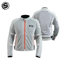 Star Field Knight Grey Motorcycle Jackets Summer Mesh Breathable Men's Motorbike Riding Clothes With Protective Gear Accessories