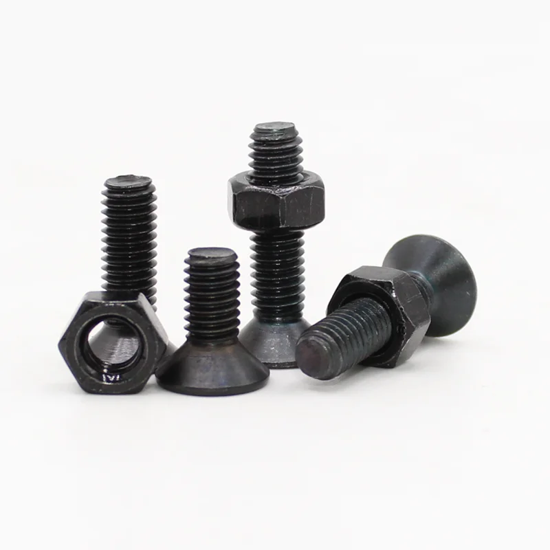 Inbus schraube und Mutter din7991 m2 m3 m4 m5 m6 schwarz Klasse 10,9 Kohlenstoffs tahl Sechs kant buchse flache Senkkopf Inbus schraube – Detail 6