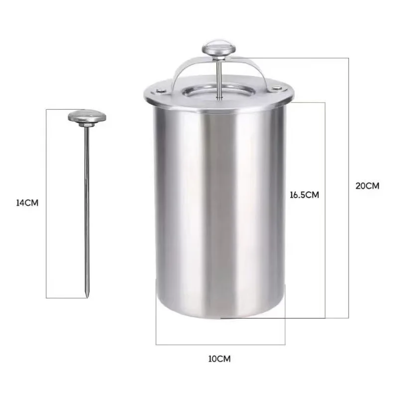 DIY Ham Press Maker Stainless Steel Meat Loaf Mold with Thermometer Spring Compression Design Homemade Luncheon  Kitchen Gadget