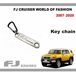 2007~2020 2 Buttons 3 Buttons Key Case Silica Gel For Toyota FJ Cruiser Key Chain Metal Key Ring Modification Accessories