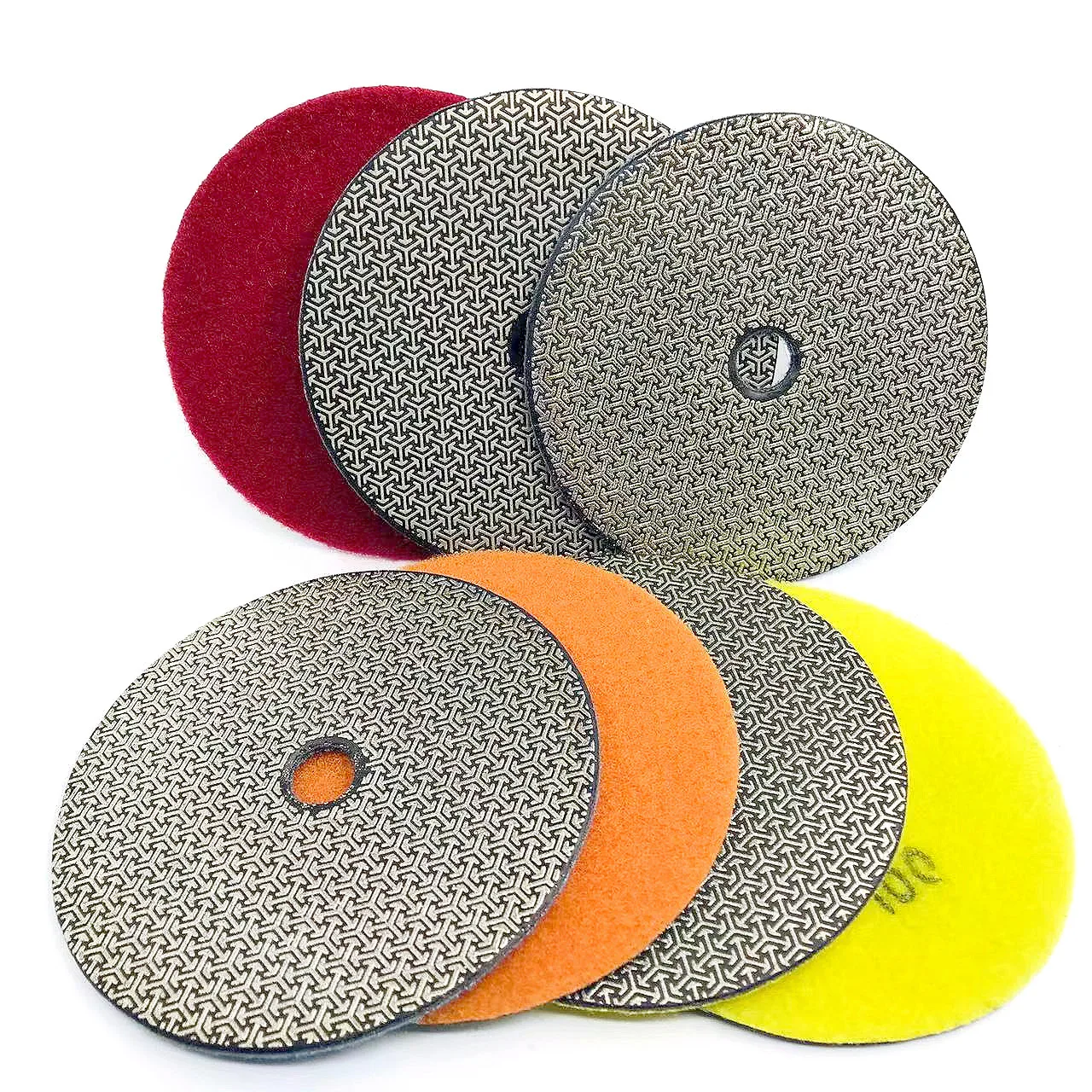 

80mm Electroplated Diamond Polishing Pad Tile Glass Metal Wood Grinding Deburring Disc