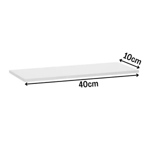 Kit 02 MDF Regale 40 cm weiße Nischen Dekorationsraum Badezimmer Küche Holzwandaussteller Salon Esmalteria Baby Baby Baby 8 Hauptverkaufsnischen in MDF - №7