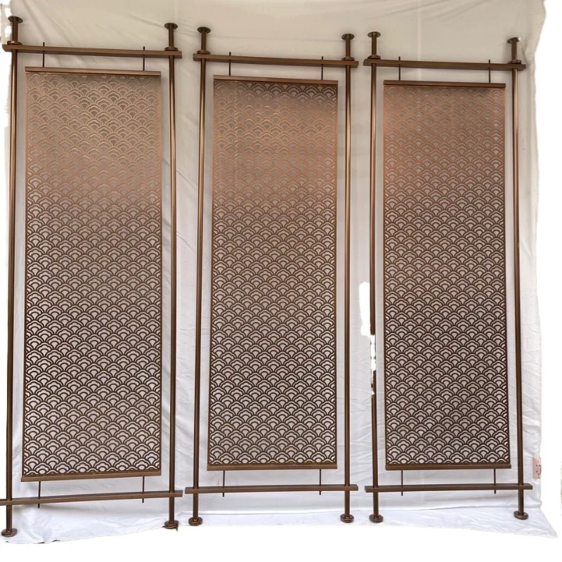 

Industrial style wrought iron screen