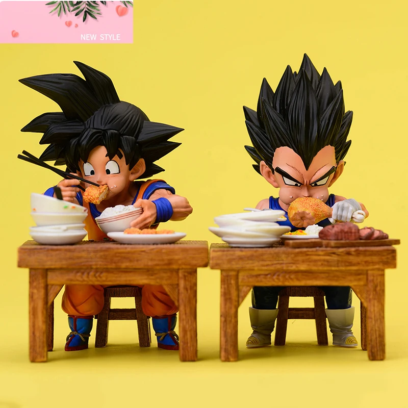 

Dragon Ball Z Vegeta Фигурка Сон Гоку ест 8 см ПВХ Фигурки Коллекция Модель Игрушки Для Детей Рождественские Подарки