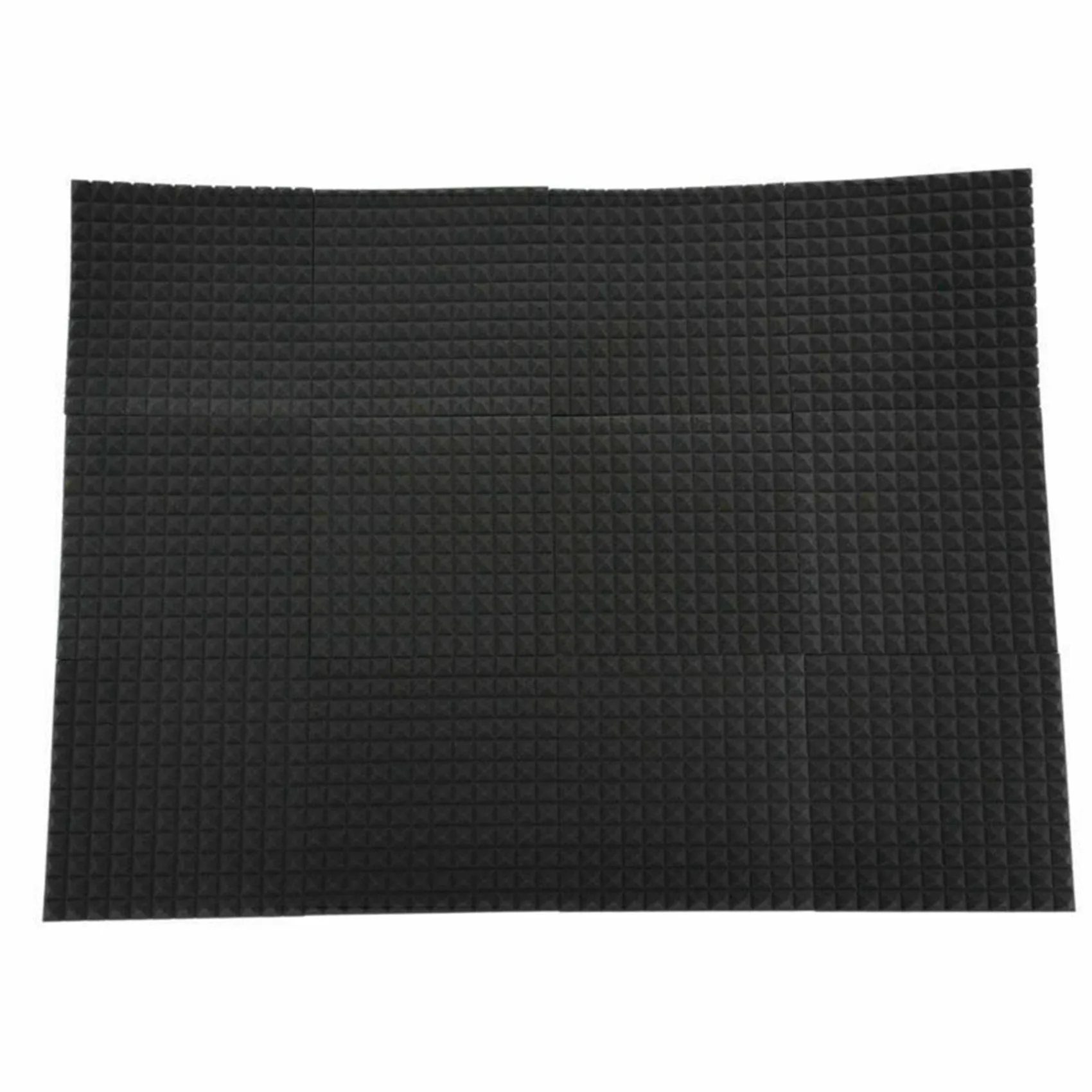 A7THK-24 Pack Pyramid Shape Soundproof Foam Sound Proof Padding Treatment Panel For Echo Bass Insulation