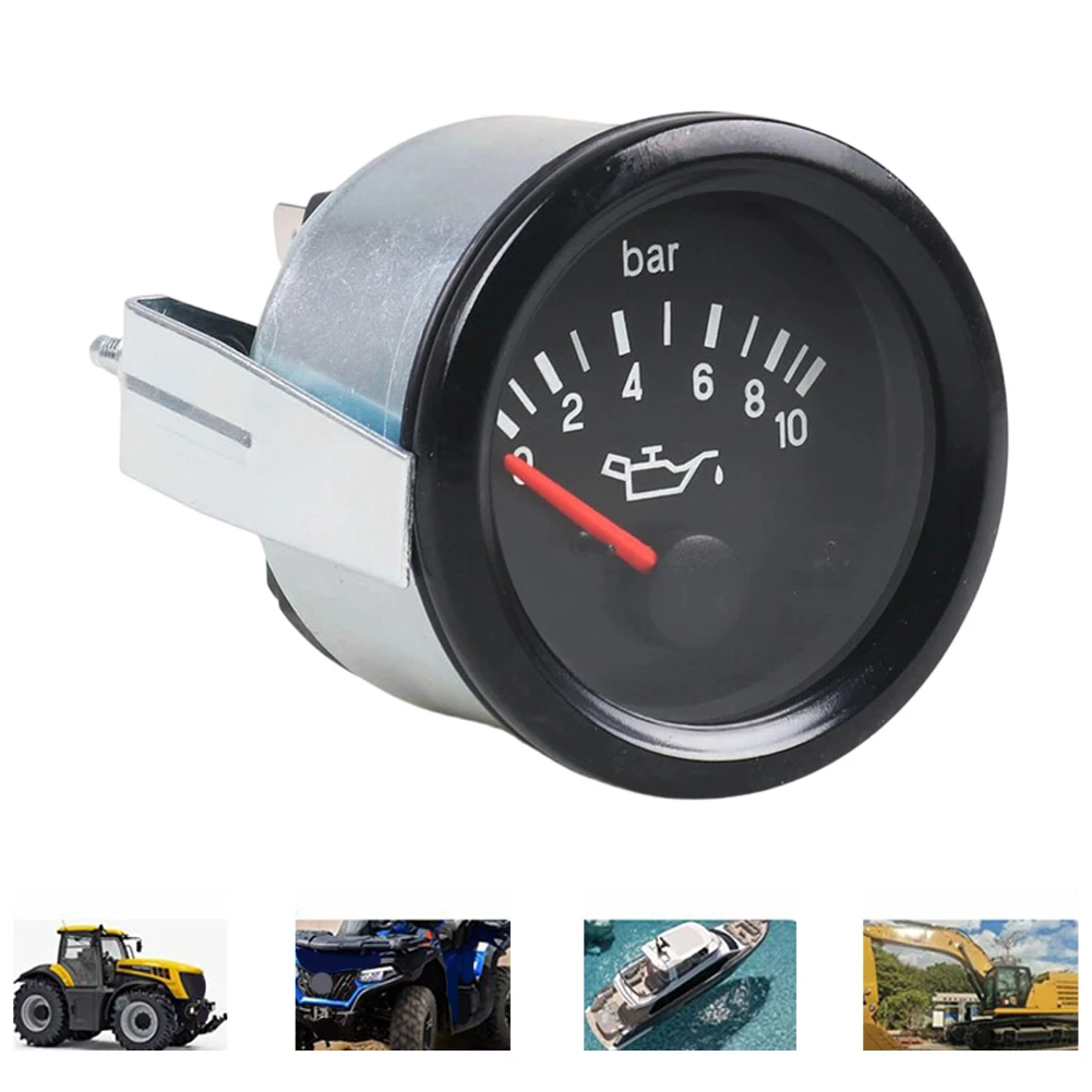 

Датчик давления масла 12В DC 52 мм для автомобилей и морского транспорта, аксессуары для модификации, диапазон измерения 0-10 бар