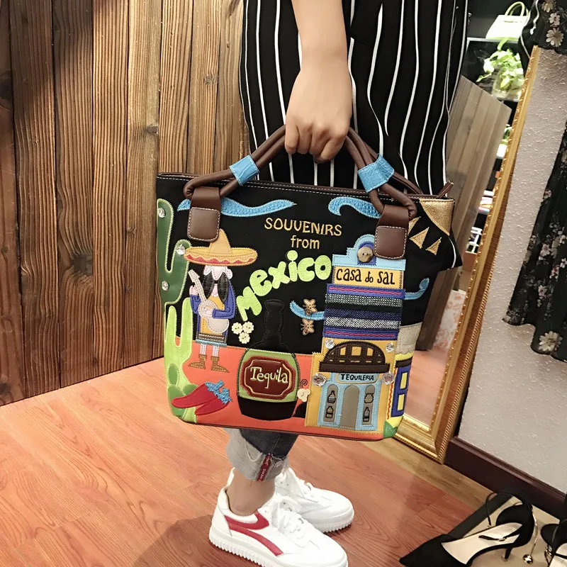 2026 New Womens Bag: European and American Retro Handbag Shoulder Bag Cross-Body Bag Korean Style Hand-Embroidered Trendy