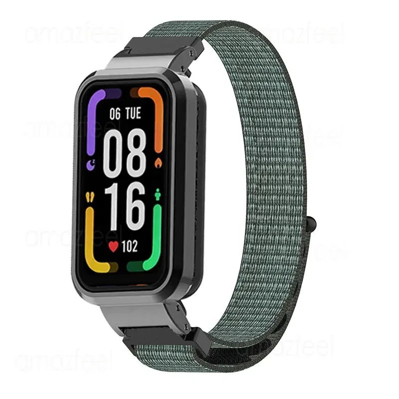 Áo Buộc Dây Cho Redmi Ban Nhạc Pro Thông Minh Phụ Kiện Đồng Hồ Thoáng Khí Vòng Tay Kim Loại Ốp Lưng Bảo Vệ Máy Dành Cho Redmi Ban Nhạc Pro Khung