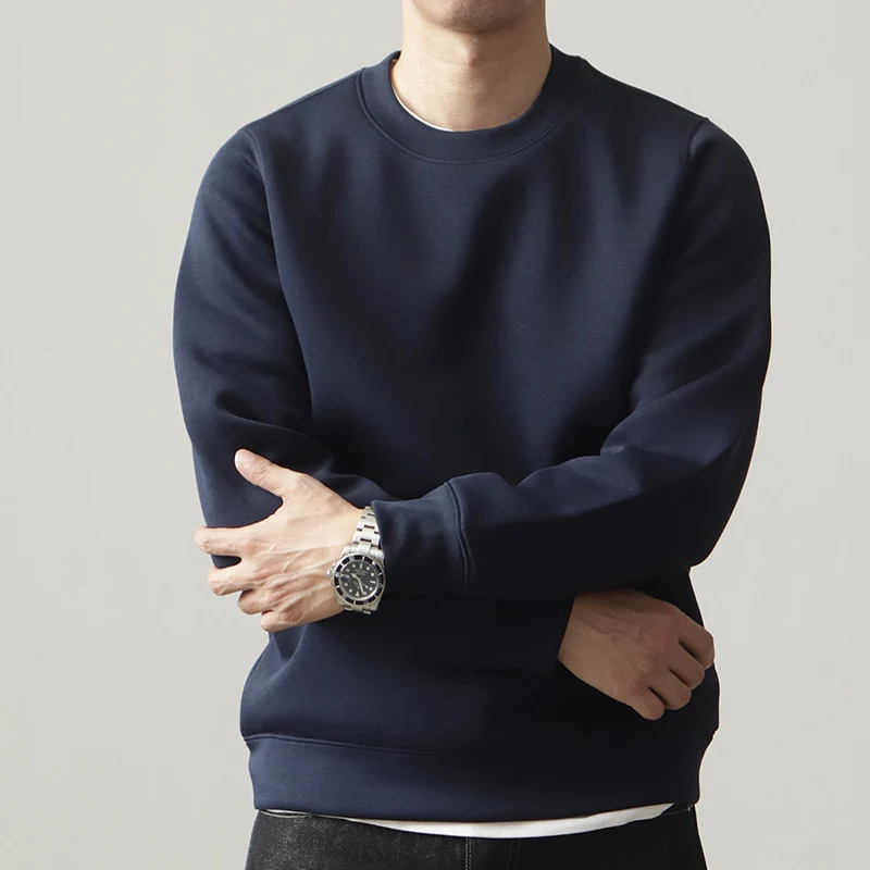 

Осень 2022, новые однотонные толстовки с длинными рукавами в американском стиле ретро, мужские модные потертые толстовки, повседневные пуловеры высокого качества