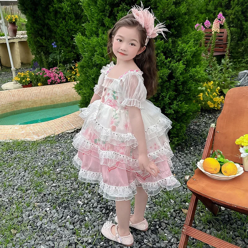 2024 Summer New Princess Lolita Dress Performance Clothing High-quality breathable fabric exotic girl party sweet dress