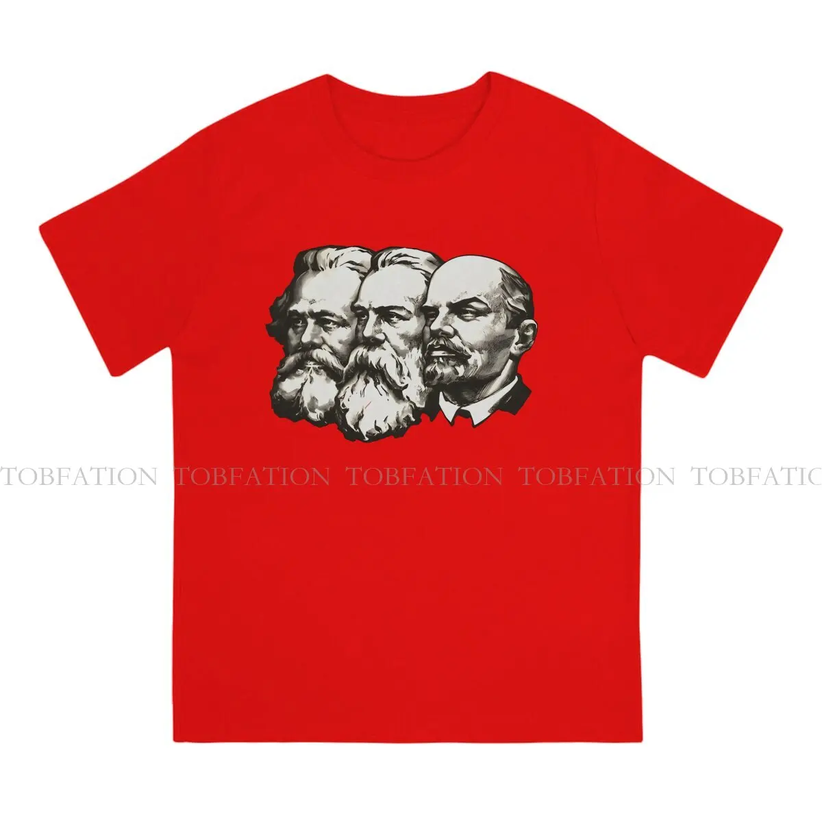 Marx Engels And Lenin CCCP USSR Russian Soviet Union Men T Shirt Cotton Punk O-Neck Tee Shirt Harajuku Clothes