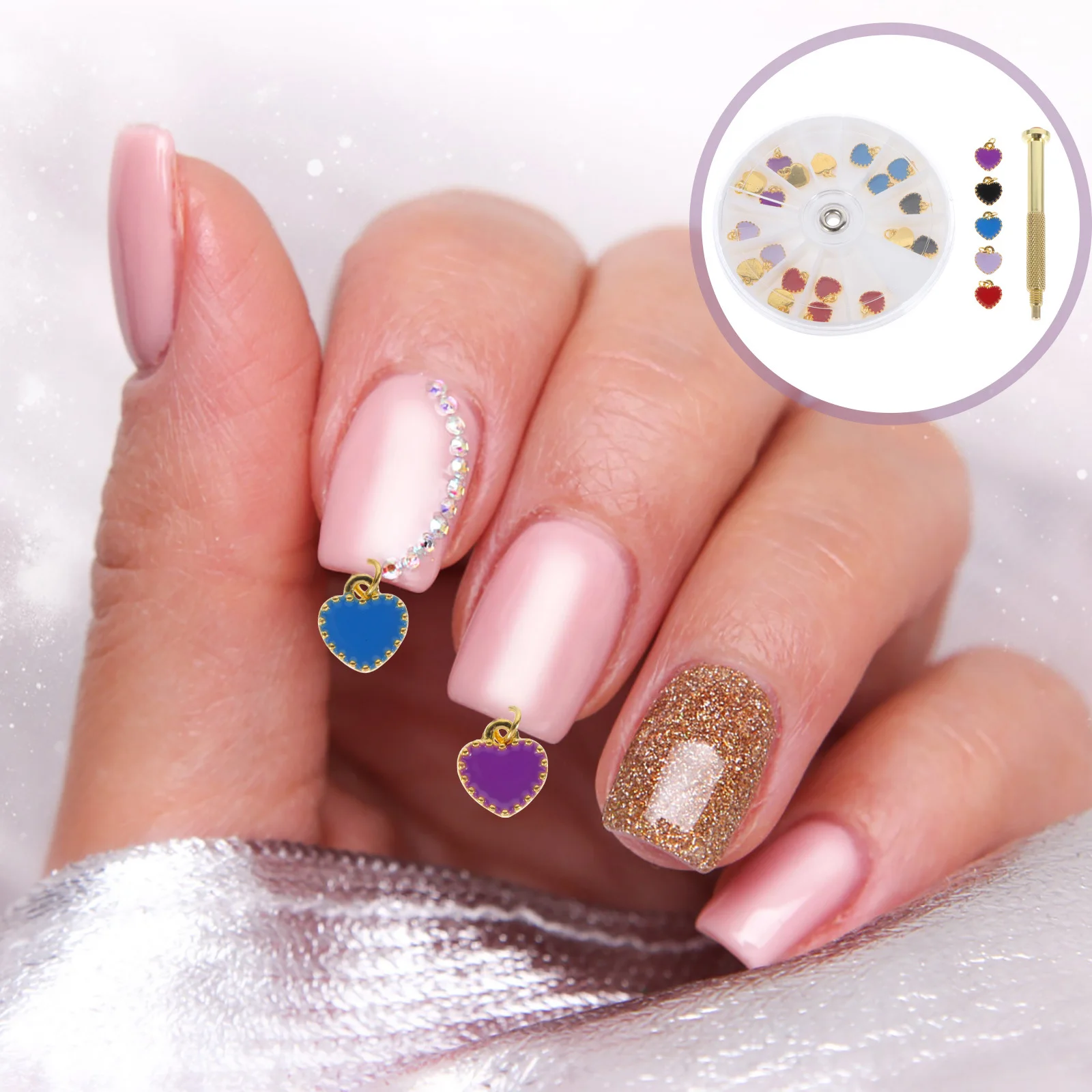 

1 комплект, 1 комплект, подвески из сплава зодиака, художественный декор своими руками, модные аксессуары для маникюра, металлические подвески для ногтей, набор украшений для ногтей для девочек