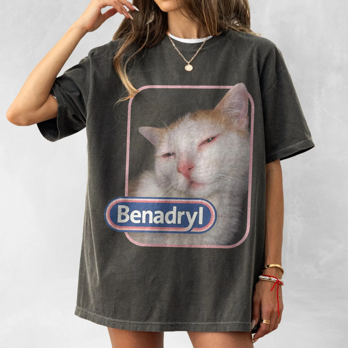 Bernardo Cat T-shirt - Fun Cat T-shirt - Generation Z T-shirt with Fun Printed Patterns for Daily Casual Wear
