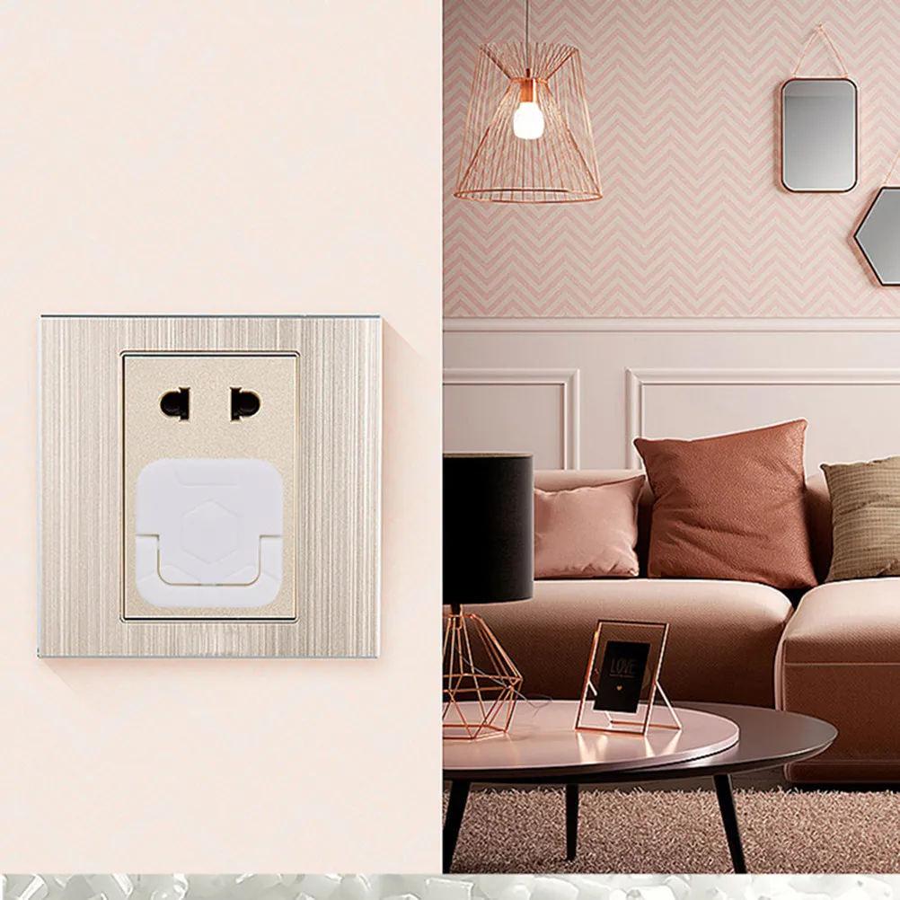 

50Pcs Baby Socket Cover White Outlet 30 Two Plug 20 Three Plug Home Child Safety Power Outlet Cover