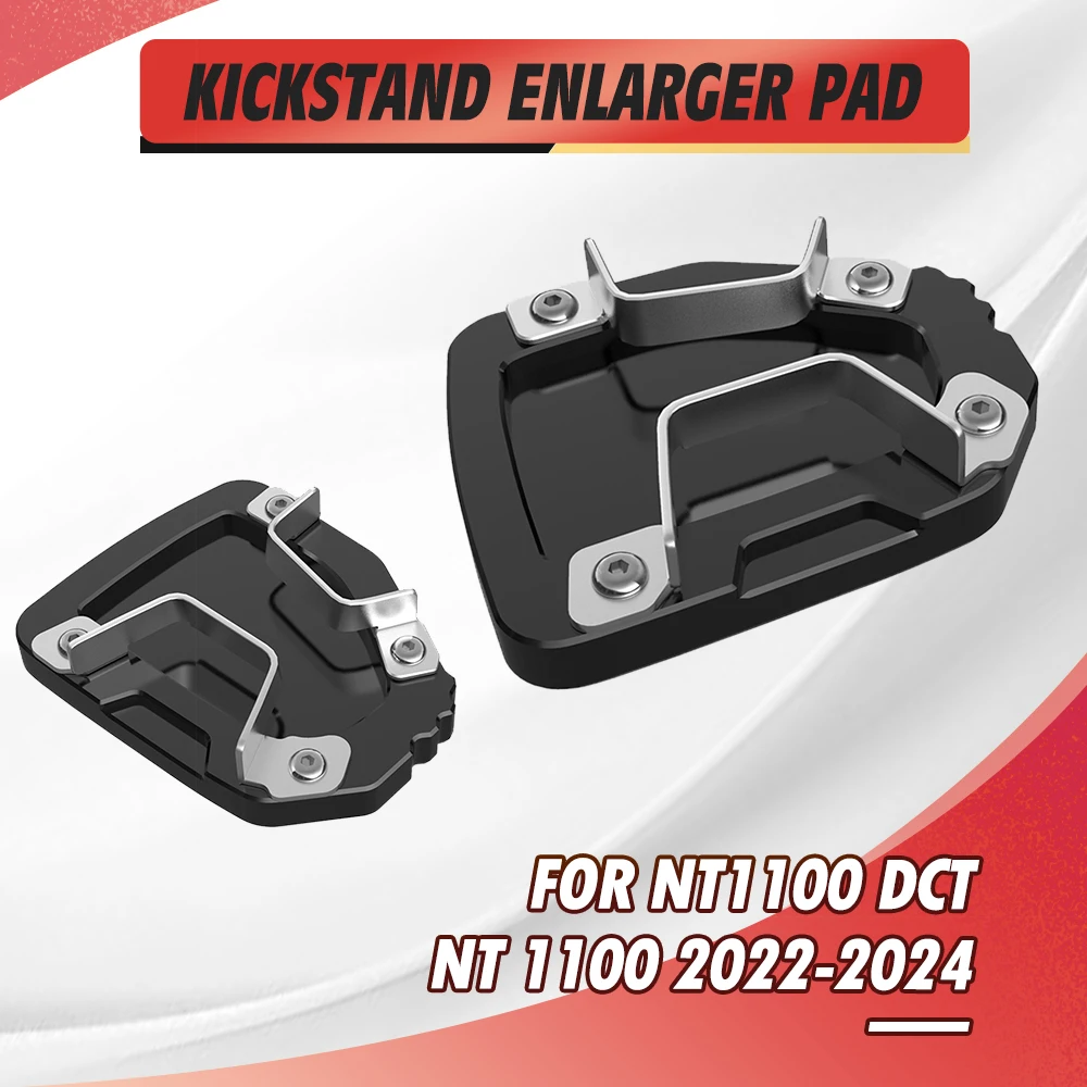 

FOR HONDA NT1100 DCT NT 1100 2022 2024 Motorcycle Accessories CNC Side Stand Enlarger Kickstand Enlarge Plate Foot Extension Pad