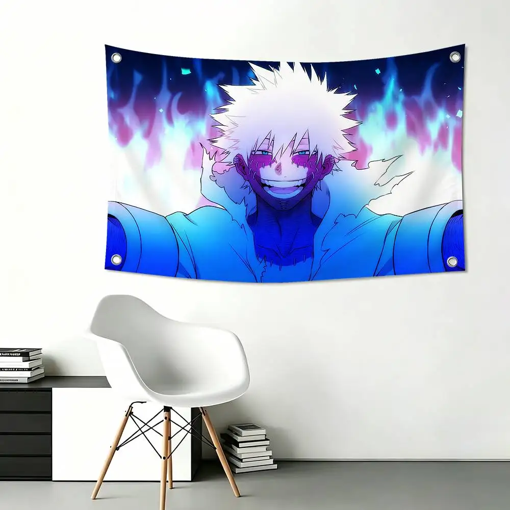 T-Toya Todoroki M-My Hero Academia D-Dabi Funny Flags for Bedrooms Home Decor Items Outdoor Decors Garage Decoration Flaga