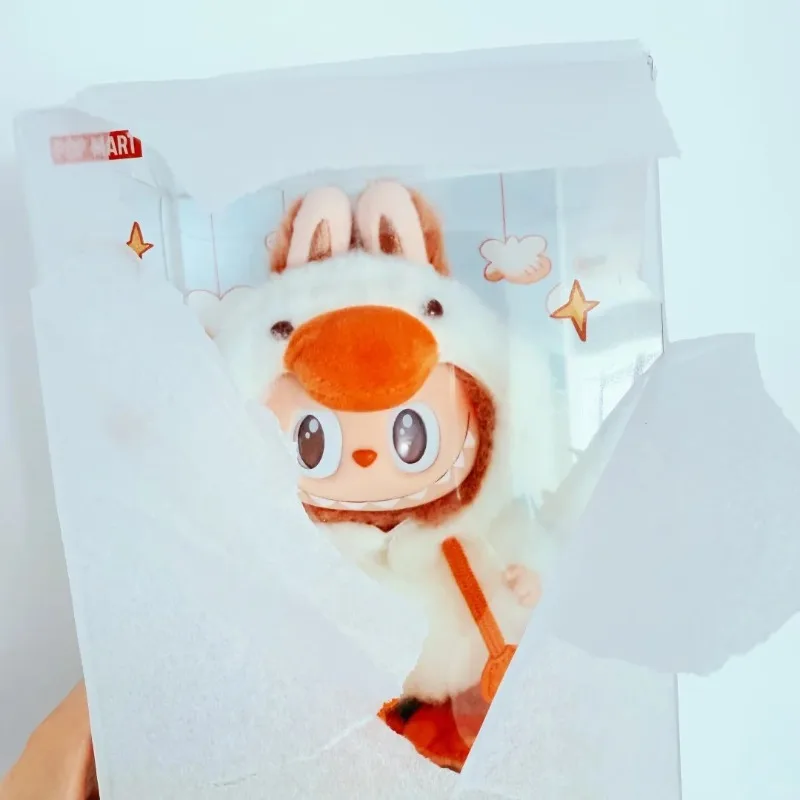 POPMART-THE MONSTERS Serie de cuento de hadas del bosque Muñeca de tarjeta colgante para niños, regalo de Navidad, juguetes de moda, llavero