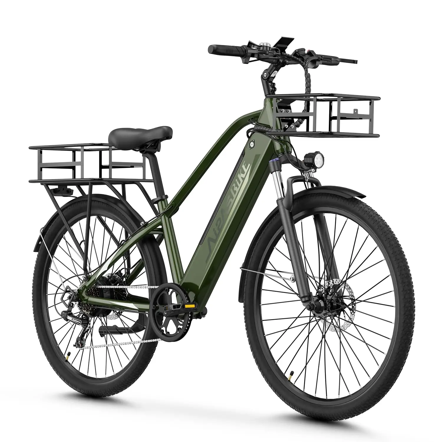 

Электровелосипед C2 для взрослых с двигателем 1100 Вт, съемной батареей, скоростью 28 миль/ч, 26-дюймовыми шинами, 7 скоростями, запасом хода 62 мили, на заказ