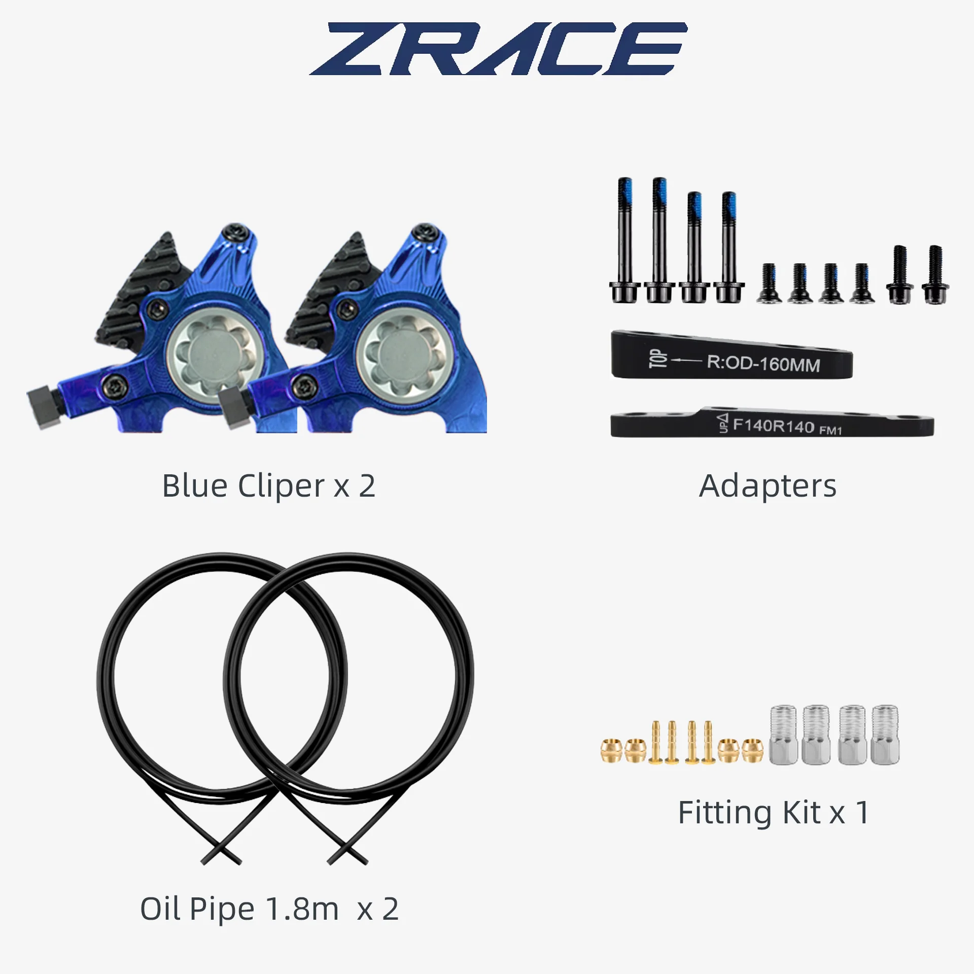 ZRACE XG Flat Mount Caliper, Road Hydraulic Brake Caliper, ICE
