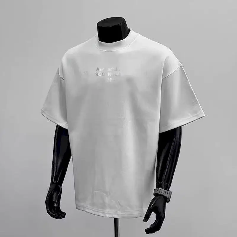 Cotton T-shirt for Women and Men Summer Trend Short Sleeve Top Korean Simple Feather Print Tshirt Cool Comfortable Casual Tees