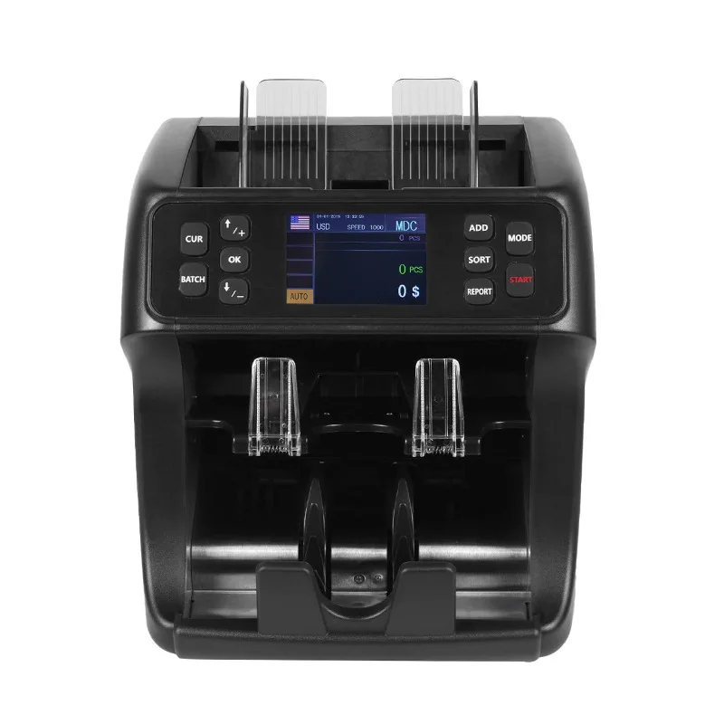 

Multi currency Point Detector Dual CIS Image Recognition USD Euro Bank Note Sorter