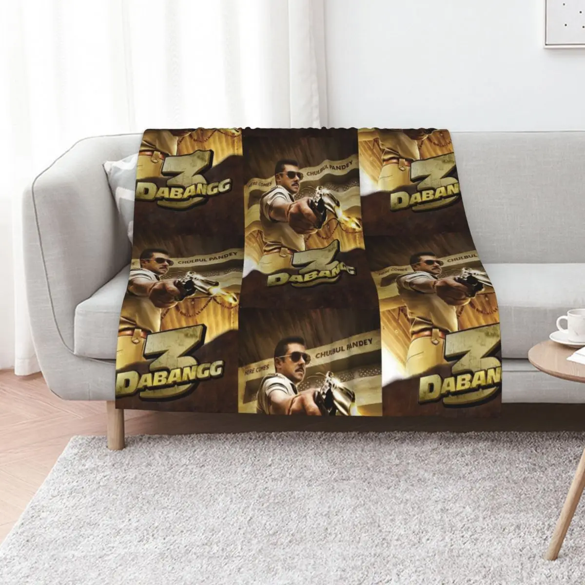 Dabangg 3 Throw Blanket Ultra Soft Flannel Fleece Blanket for All Seasons