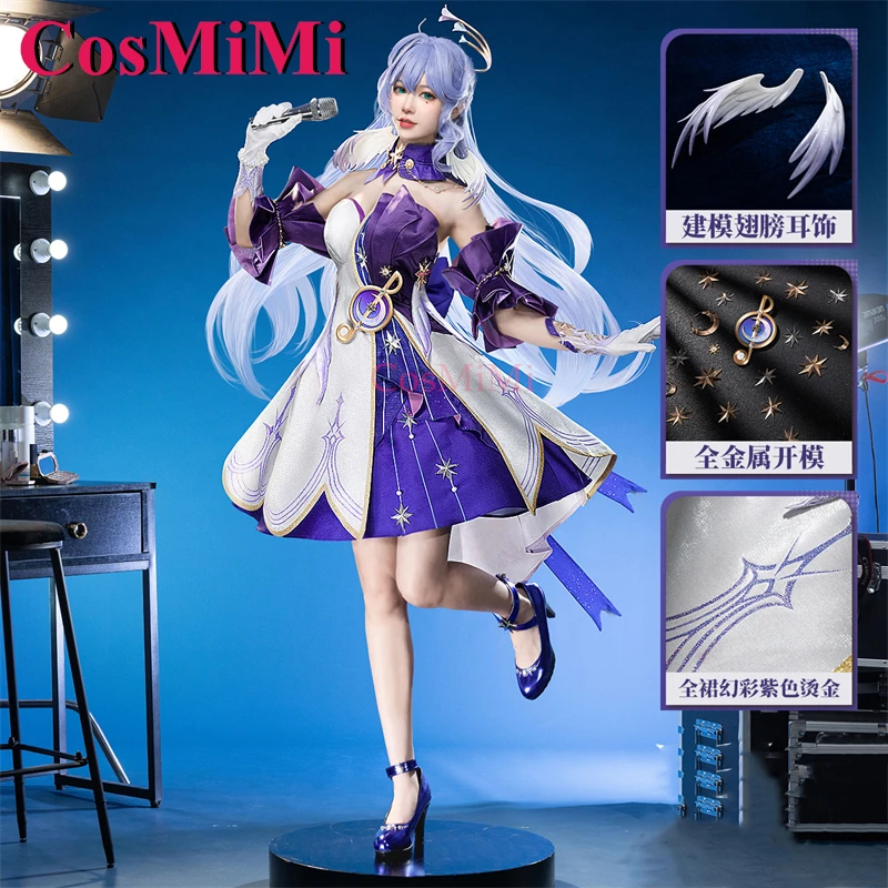 CosMiMi Hot Game Honkai: Star Rail Robin Cosplay Costume Sweet Gorgeous Battle Uniform Outfit Carnival Party Role Play Clothing